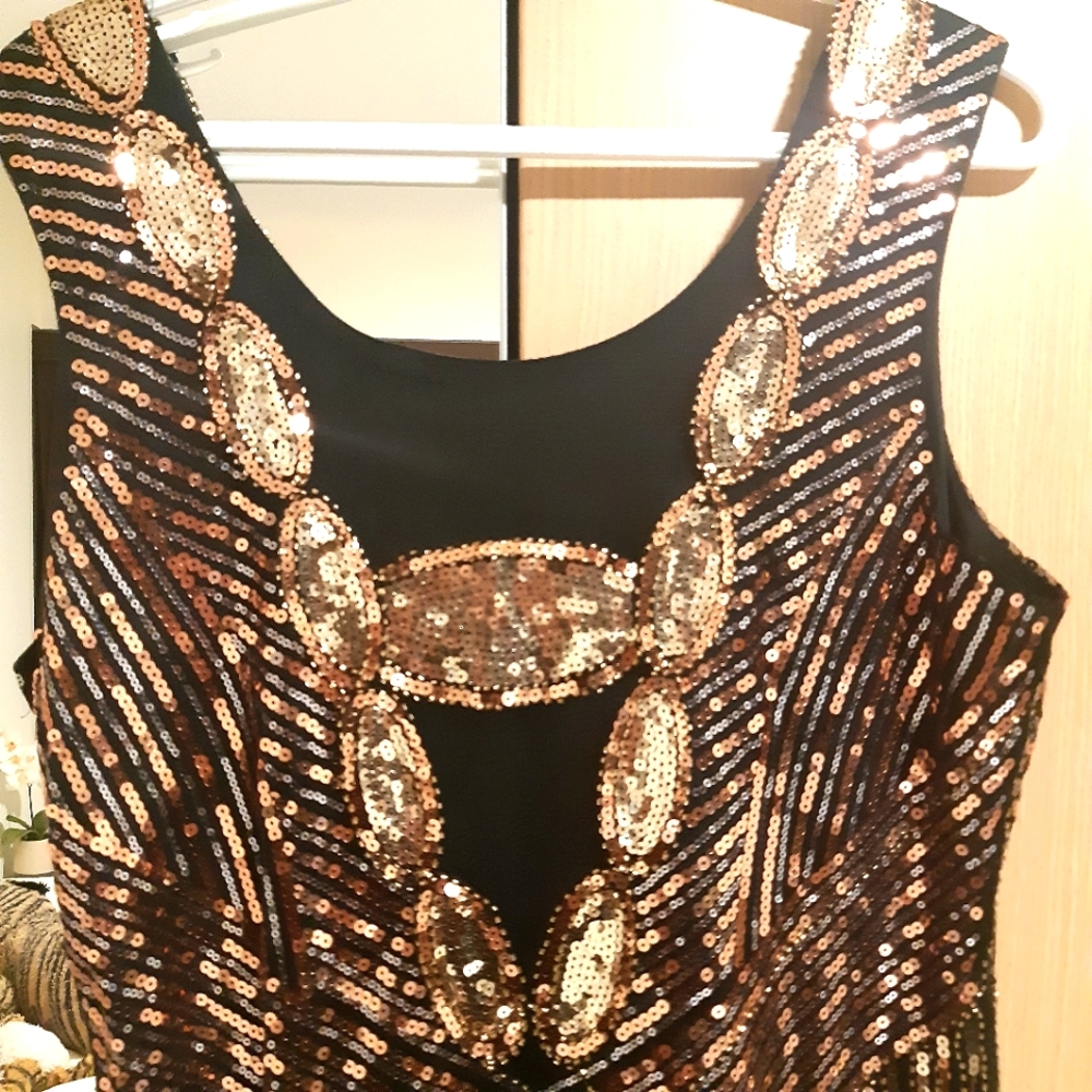 Art Deco Sequin Dress - Picture 4 of 5